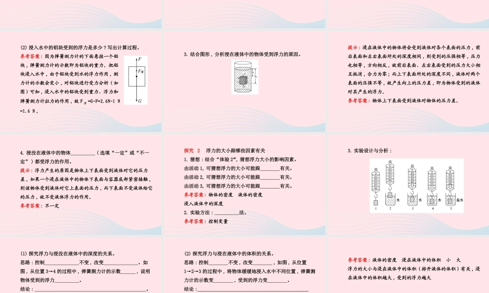 八年级物理下册 第十章 第1节 浮力课件 (新版)新人教版 课件