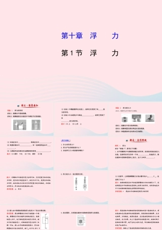 八年级物理下册 第十章 第1节 浮力课件 (新版)新人教版 课件