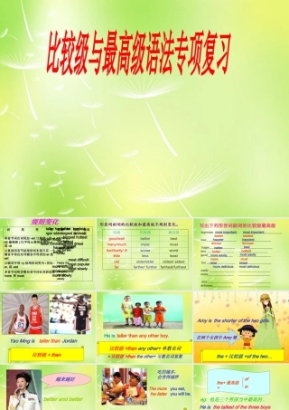 八年级英语上册 比较级的用法总结课件2 人教新目标版 课件