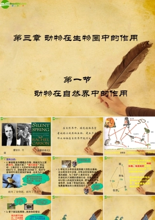 八年级生物上册 动物在自然界的作用课件 人教新课标版 课件