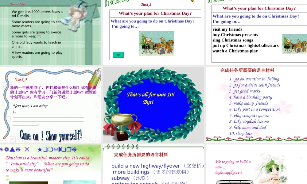 八年级英语unit10 I am going to be a basket ball player课件人教版 课件