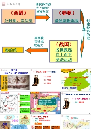 走向大一统的秦汉政治