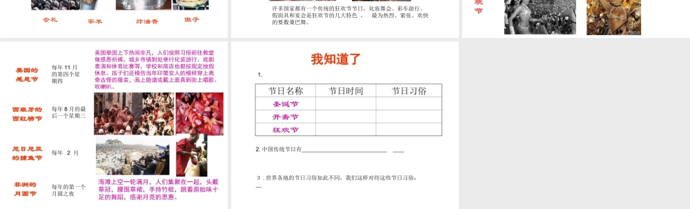 丰富多彩的传统节日