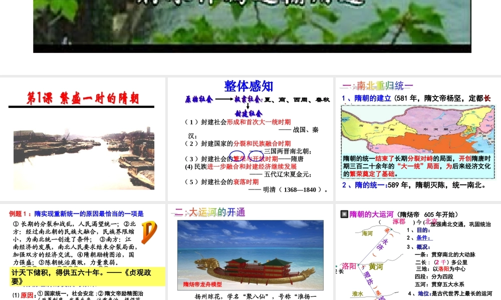 《繁盛一时的隋朝》参考课件4