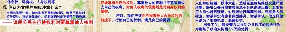 八年级政治下册 第一课我们享有广泛的权利课件 人教新课标版 课件