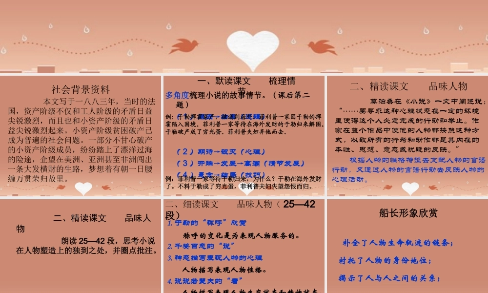 九年级语文上册 311 我的叔叔于勒课件 新人教版 课件