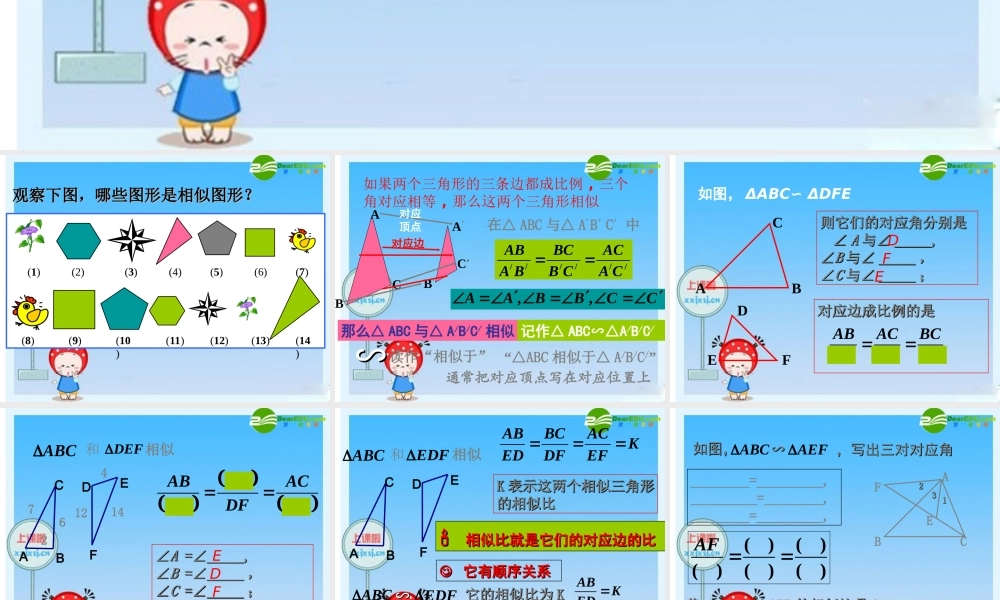 九年级数学下册：图形的相似 名师讲解2 课件新人教版 课件