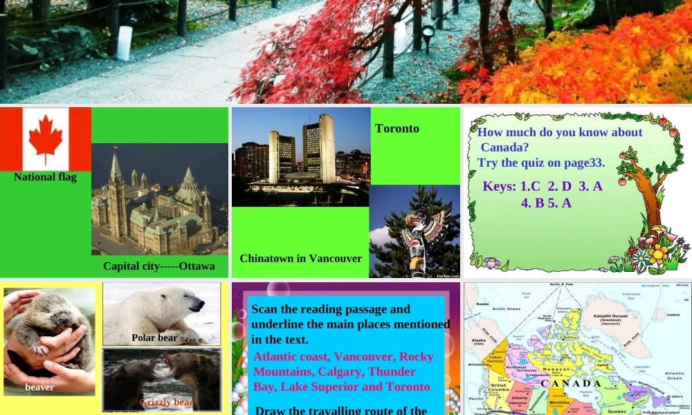 【新课标】人教版高中英语必修3Unit5_Canada-the_true_north-Reading