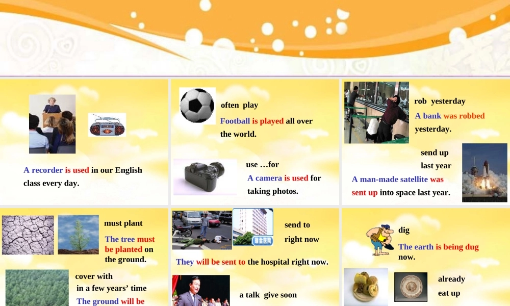 中考复习——被动语态