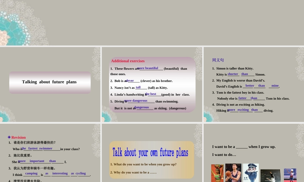 八年级英语上册(Unit 1 Friends)Integrated skills & Study skills课件 牛津译林版 课件