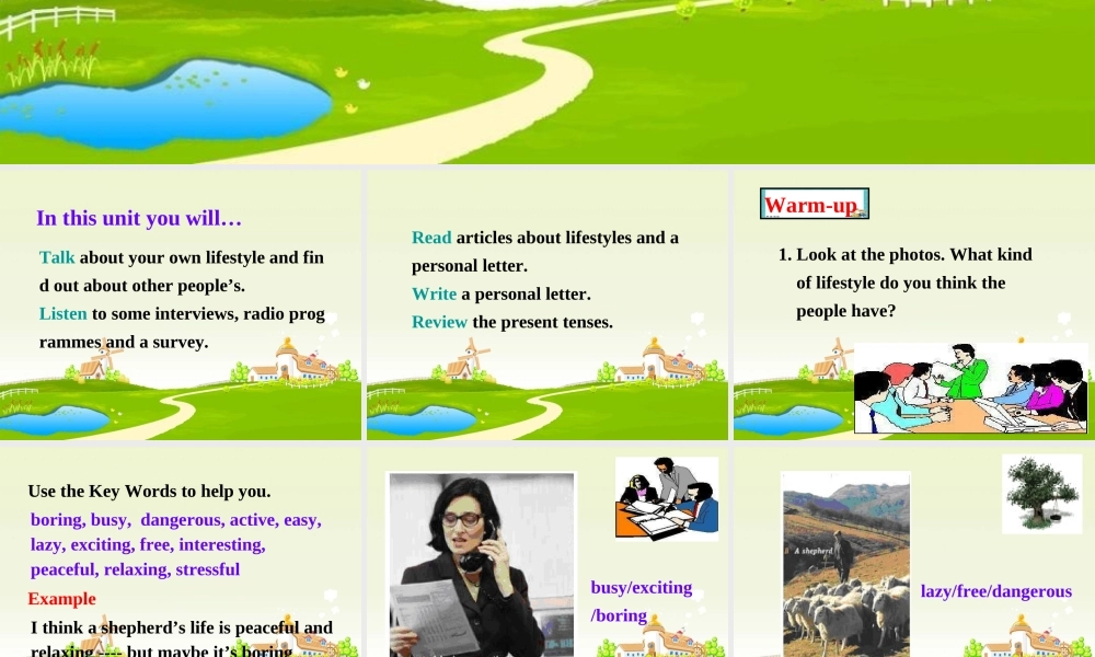 北师版英语必修1U1 Life Styles--Warm-up Lifestylesppt 课件