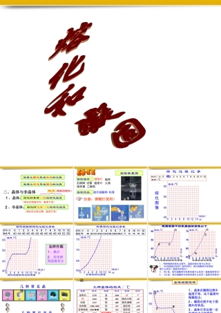八年级物理上册 第四章第一节熔化和凝固课件2 人教新课标版 课件