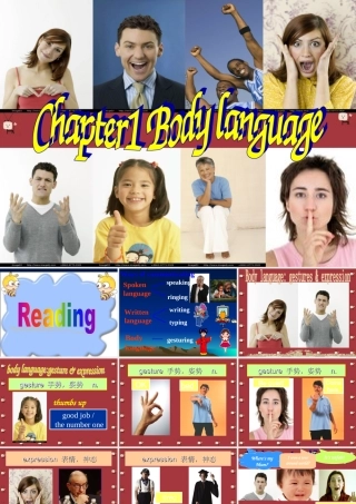 九年级英语：Chapter 1 Body language Reading and Language课件(深圳牛津版) 课件