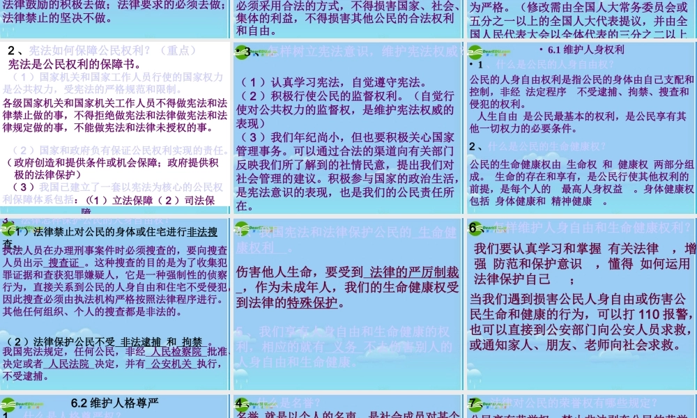 八年级政治下册 我们都是公民课件 粤教版 课件