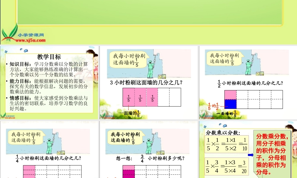 《分数乘法(三)》PPT课件