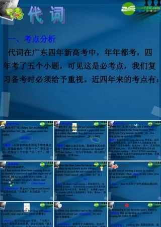 二轮复习课件：代词(语法)课件