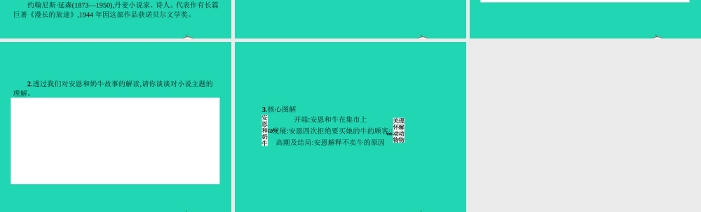 七年级语文上册 第一单元 4 安恩和奶牛课件 (新版)苏教版 课件
