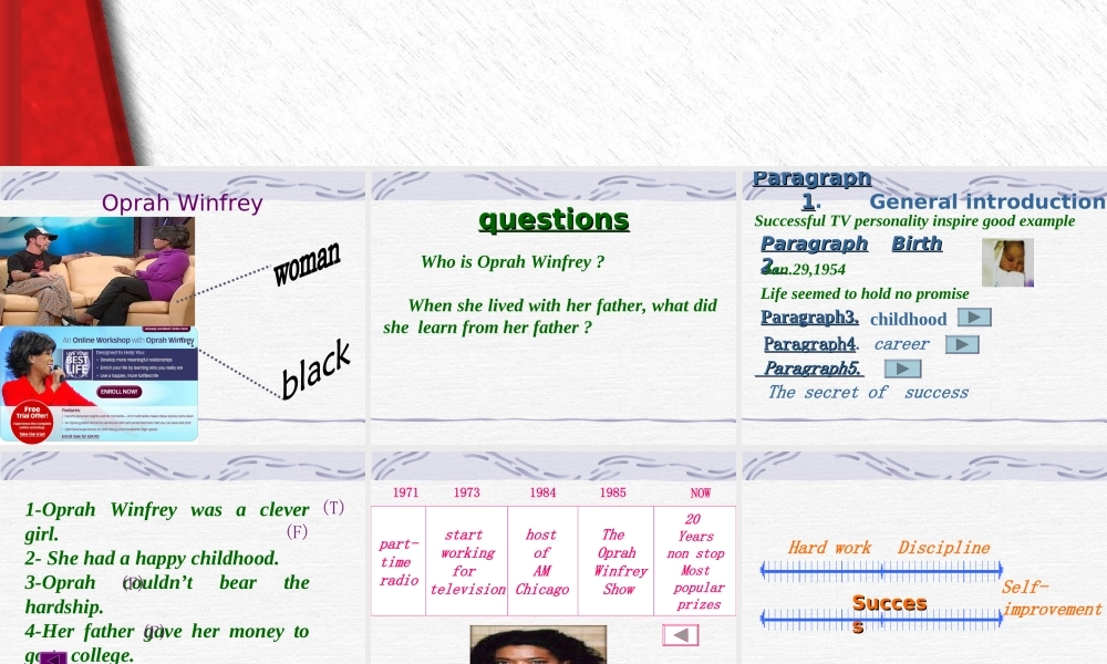 人教版高一英语Unit17 Great Women3 课件