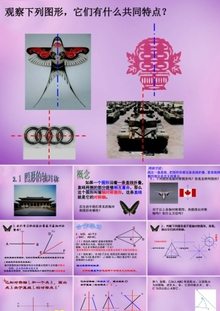 八年级数学上册 2.1 图形的轴对称课件 (新版)浙教版 课件