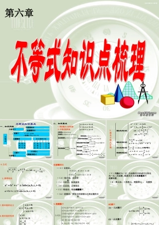 不等式知识点梳理 课件