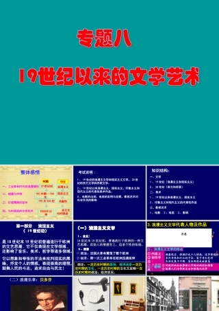 复习课件：19世纪以来的世界文学艺术[课件8]