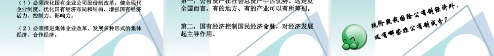 九年级政治 我国的基本经济制度课件 鲁教版 课件