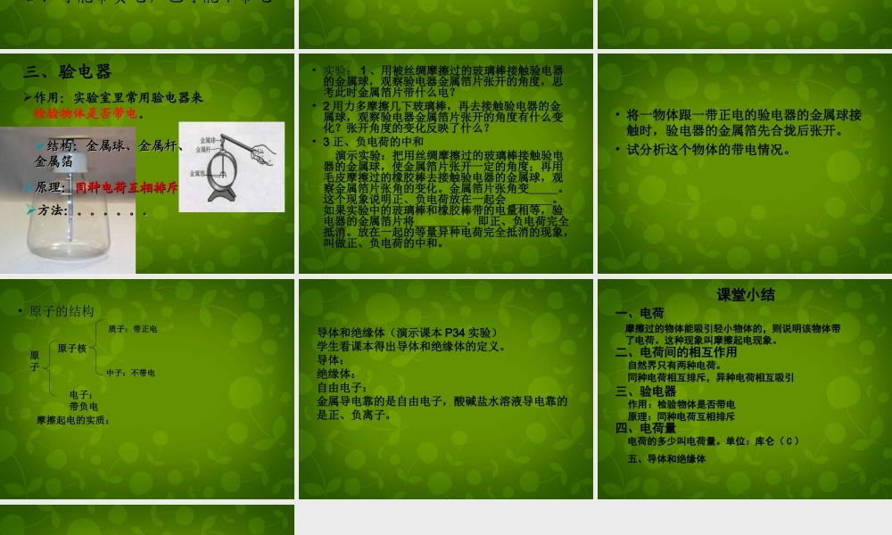 九年级物理全册 151 两种电荷课件1 (新版)新人教版 课件