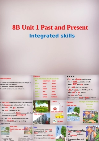 八年级英语下册(Unit 1 Past and Present Integrated skills)课件 (新版)牛津版 课件