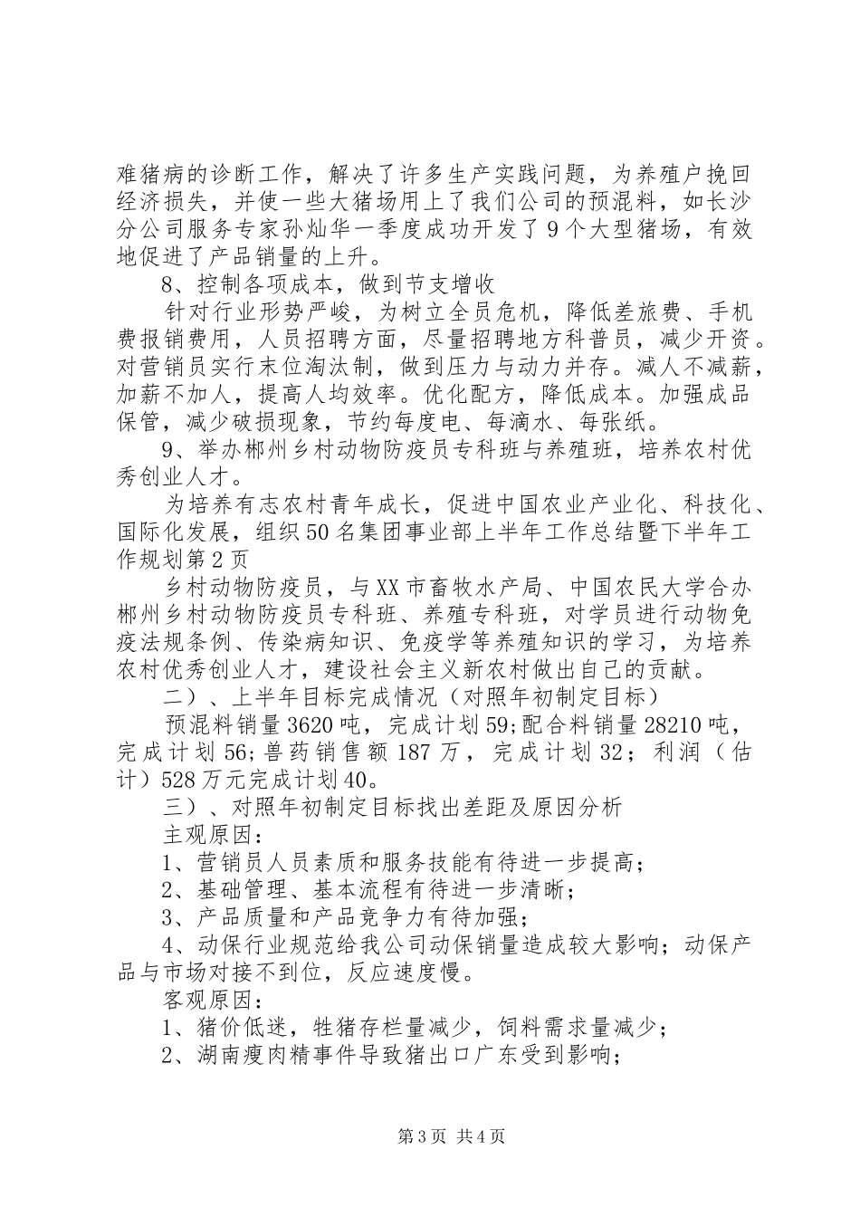 集团事业部上半年工作总结暨下半年工作规划_第3页