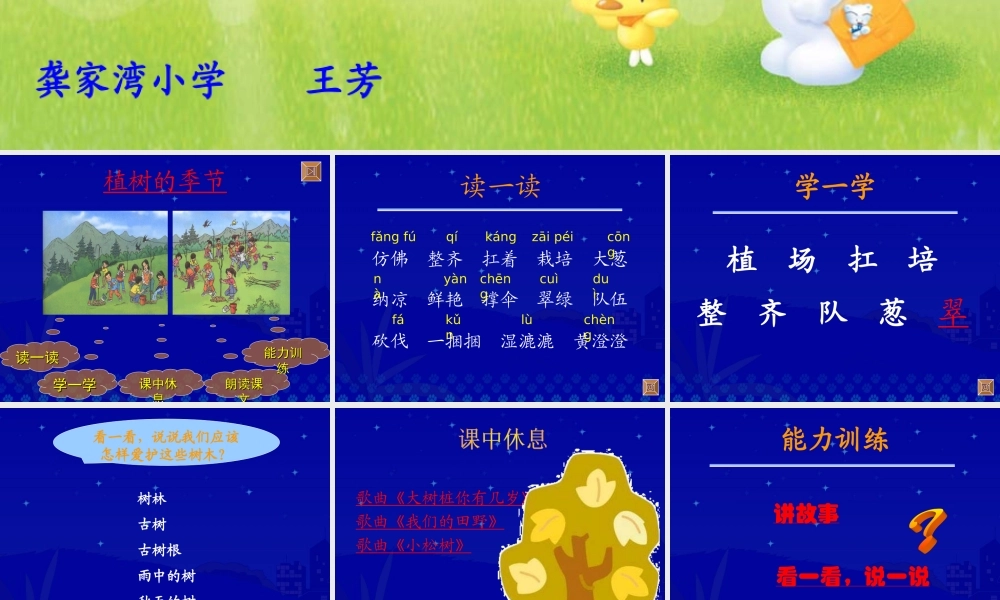 《植树的季节》课件