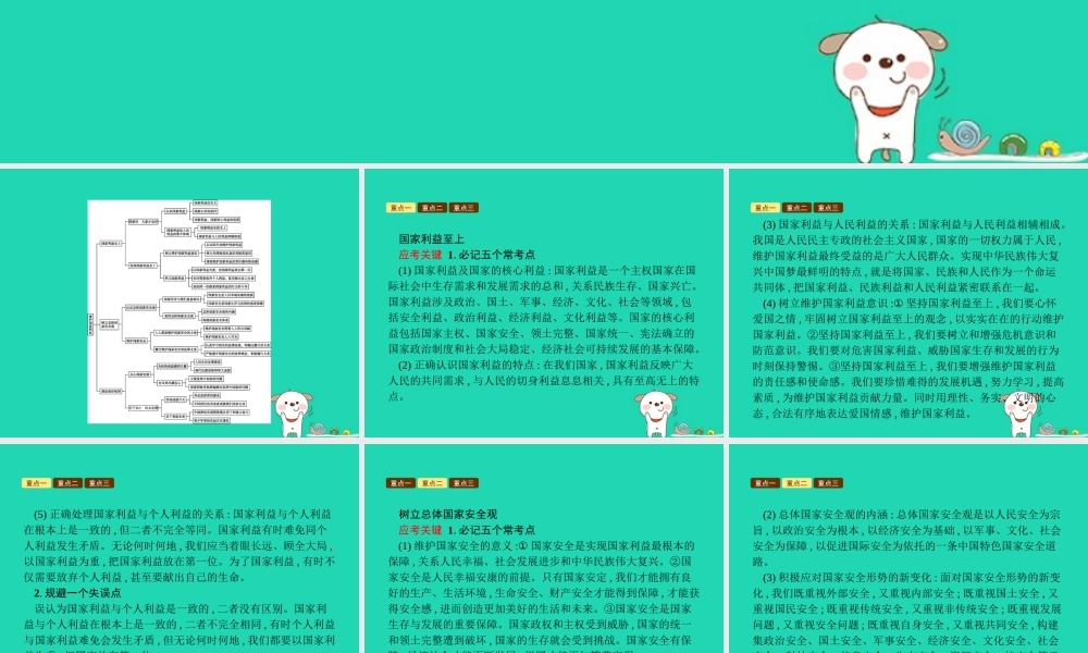 八年级道德与法治上册 第四单元 维护国家利益单元综合复习课件 新人教版 课件