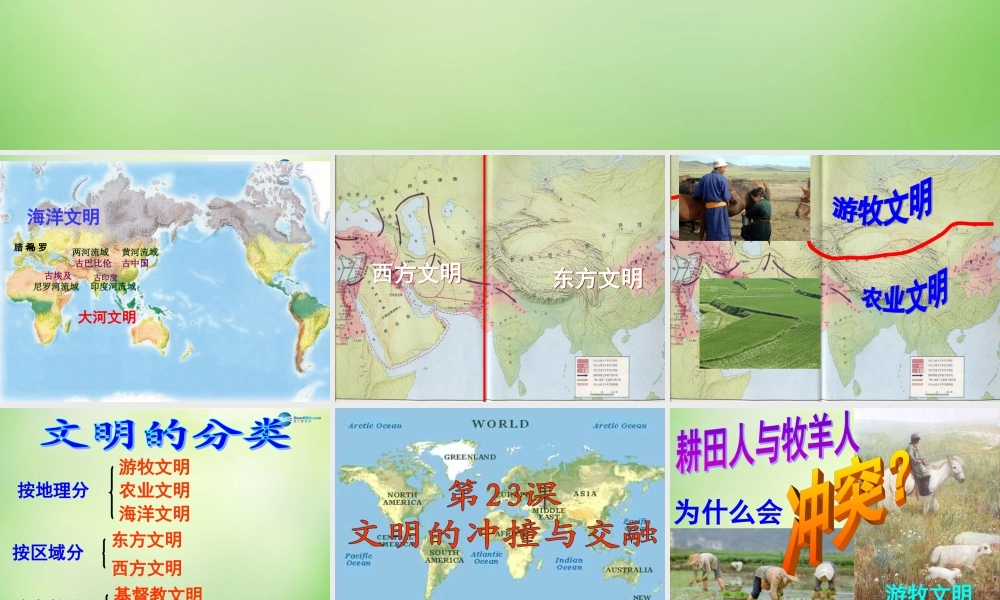 八年级历史下册 第五单元 第23课(文明的冲撞与交融)课件 北师大版 课件