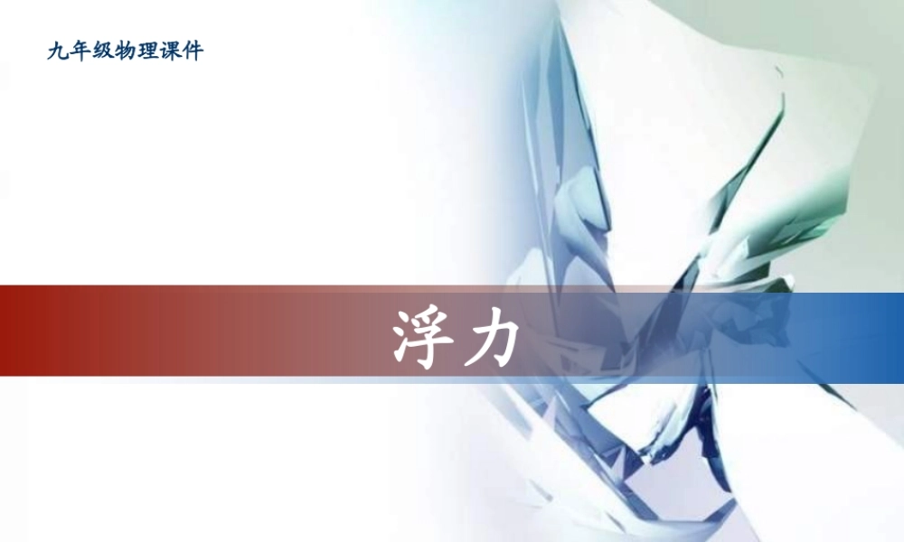九年级物理浮力2课件