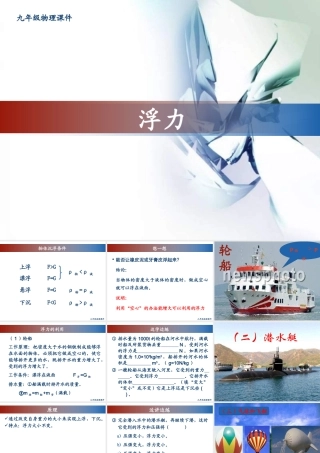 九年级物理浮力2课件