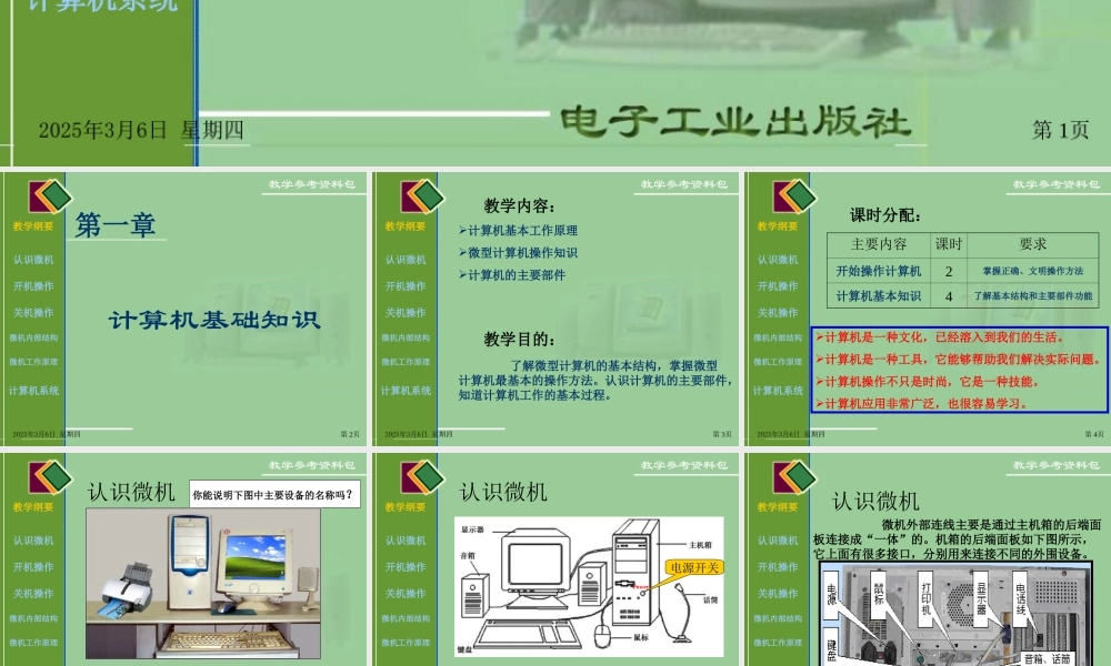 认识电脑PPT课件