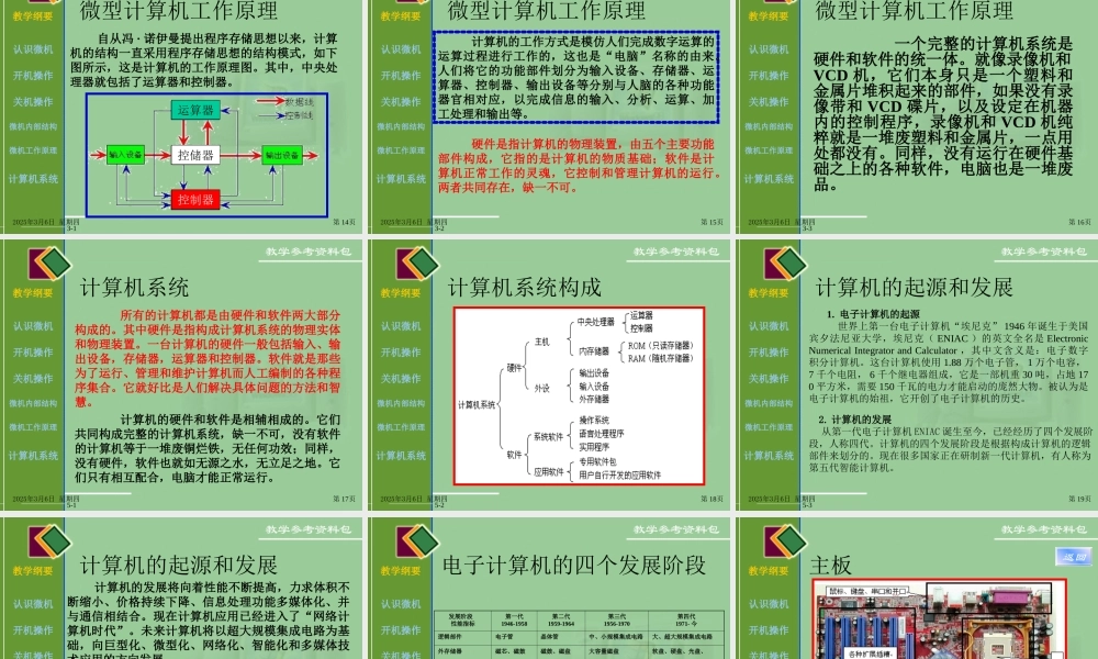 认识电脑PPT课件