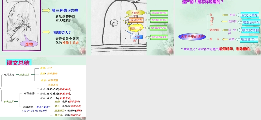 云南省德宏州梁河县一中高二语文(拿来主义)课件3 人教版 课件