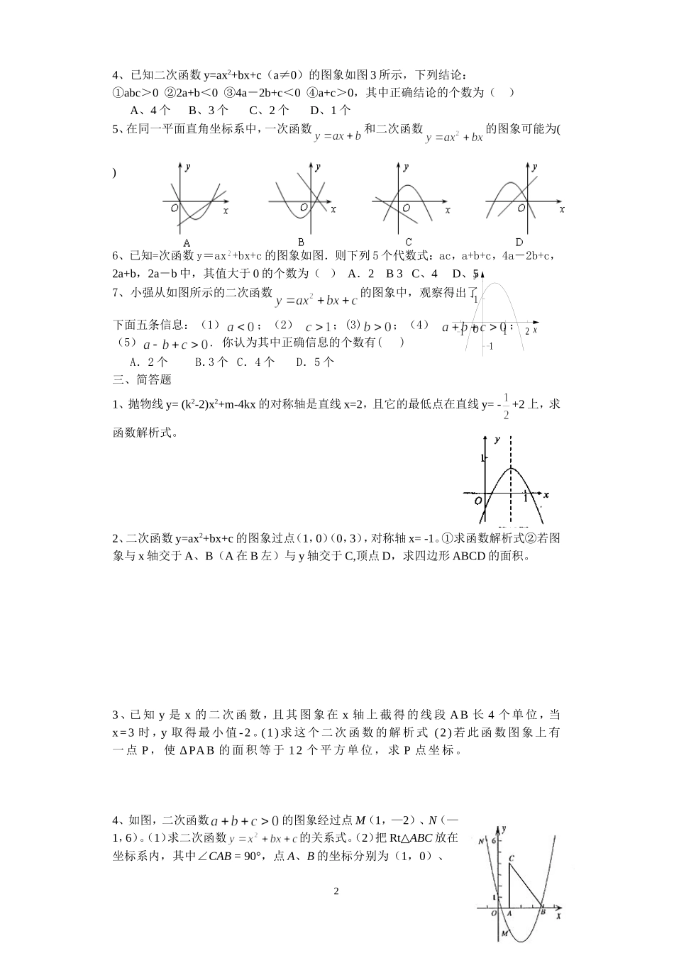 二次函数典型题[1]_第2页