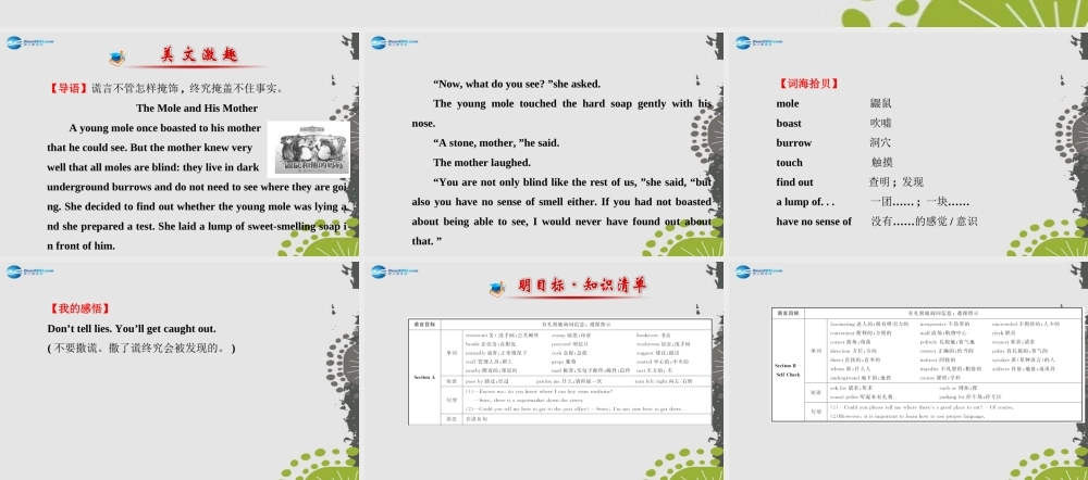 九年级英语全册 Unit 3 Could you please tell me where the restrooms are？课件 (新版)人教新目标版 课件