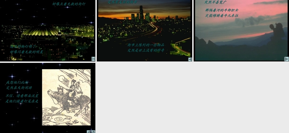 七年级语文上册 (天上的街市)课件 苏教版 课件