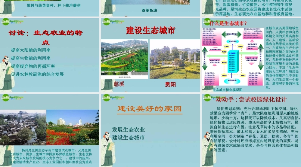 八年级生物下册 (建设美好的家园)课件1(13张PPT) 苏科版 课件