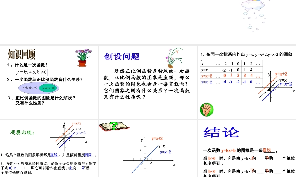 一次函数图像与性质