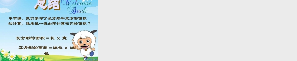 三年级下册《长方形和正方形面积的计算》01