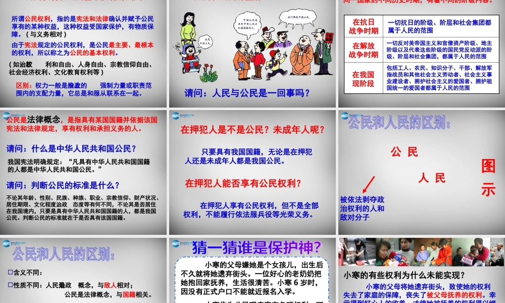 八年级政治下册 1.1 国家的主人 广泛的权利课件 新人教版 课件