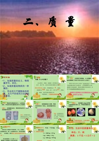 九年级物理 二 质量课件人教新课标版 课件