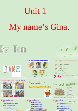 七年级英语 unit1 sectionA课件 人教新目标版 课件