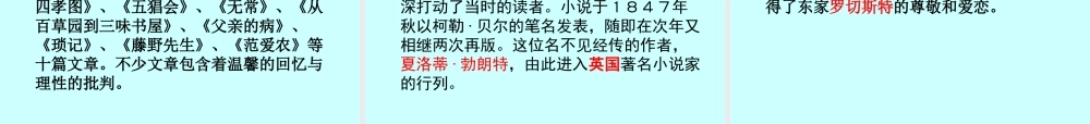 九年级语文中考备考中外名著阅读课件人教版 课件