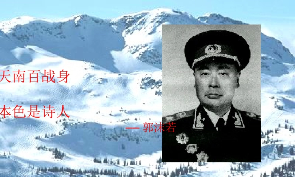 七年级语文下册(梅岭三章)课件 北师大版 课件