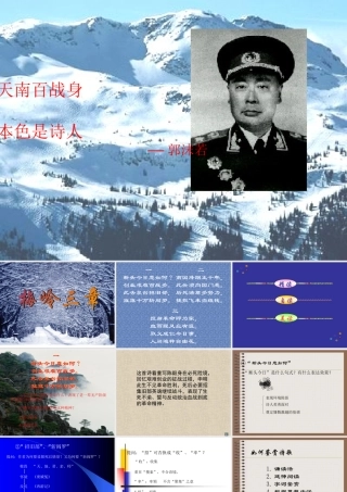 七年级语文下册(梅岭三章)课件 北师大版 课件