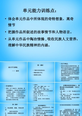 中学七年级语文上册 17 盘古开天辟地课件 北京课改版 课件